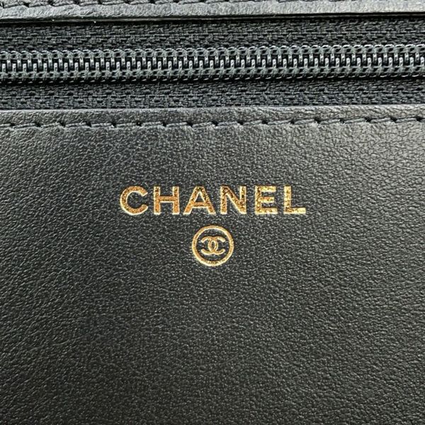 シャネル チェーンウォレット ボーイシャネル マトラッセ ココマーク キャビアスキン AP1117 CHANEL 財布 黒