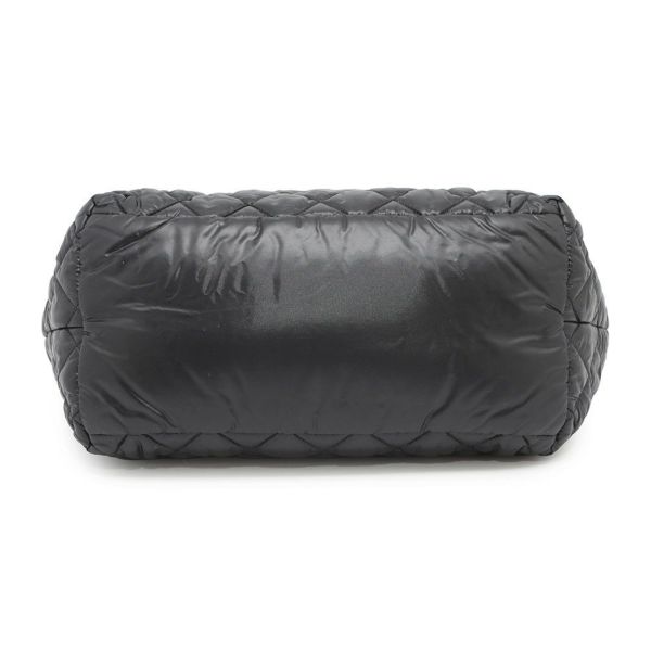 シャネル トートバッグ コココクーン ココマーク マトラッセ スモールPM ナイロン A48610 CHANEL バッグ 黒