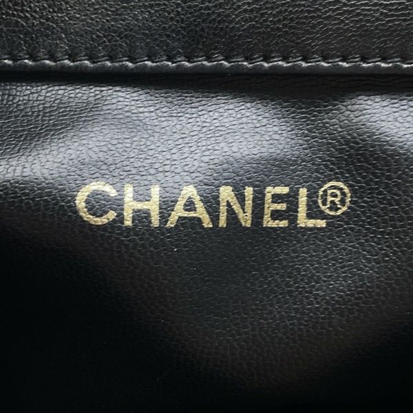 シャネル リュック ココマーク チェーン ベロア ラムスキン CHANEL バックパック バッグ ポーチ付き 黒