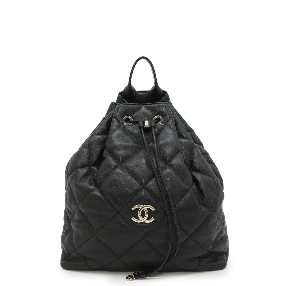 シャネル リュック マトラッセ ココマーク レザー CHANEL バッグ バックパック 黒