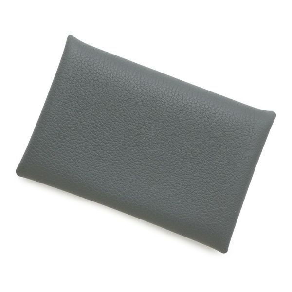 エルメス カードケース カルヴィ ヴェールアマンド エバーカラー B刻印 HERMES 名刺入れ