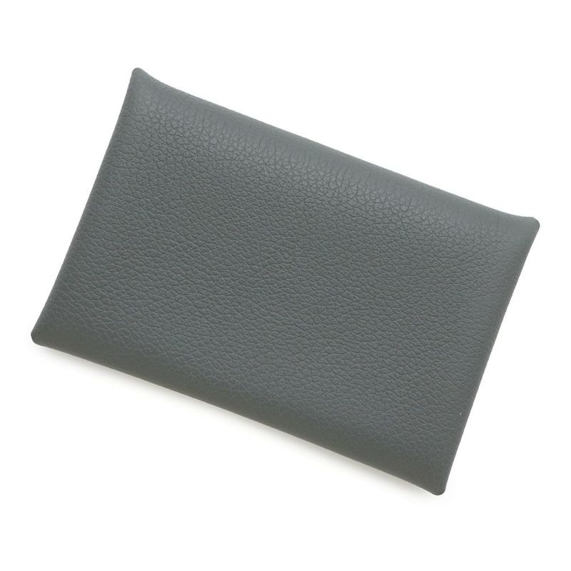 エルメス カードケース カルヴィ ヴェールアマンド エバーカラー B刻印 HERMES 名刺入れ