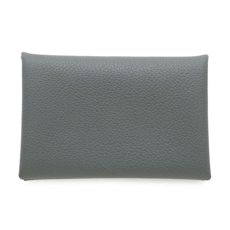 エルメス カードケース カルヴィ ヴェールアマンド エバーカラー B刻印 HERMES 名刺入れ