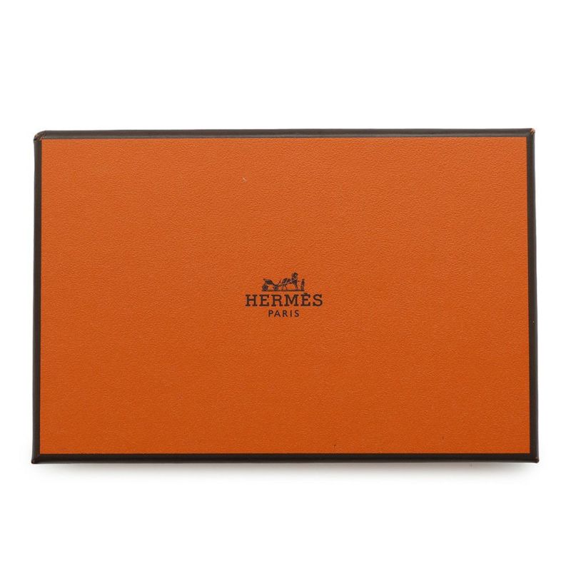 エルメス カードケース カルヴィ ヴェールアマンド エバーカラー B刻印 HERMES 名刺入れ