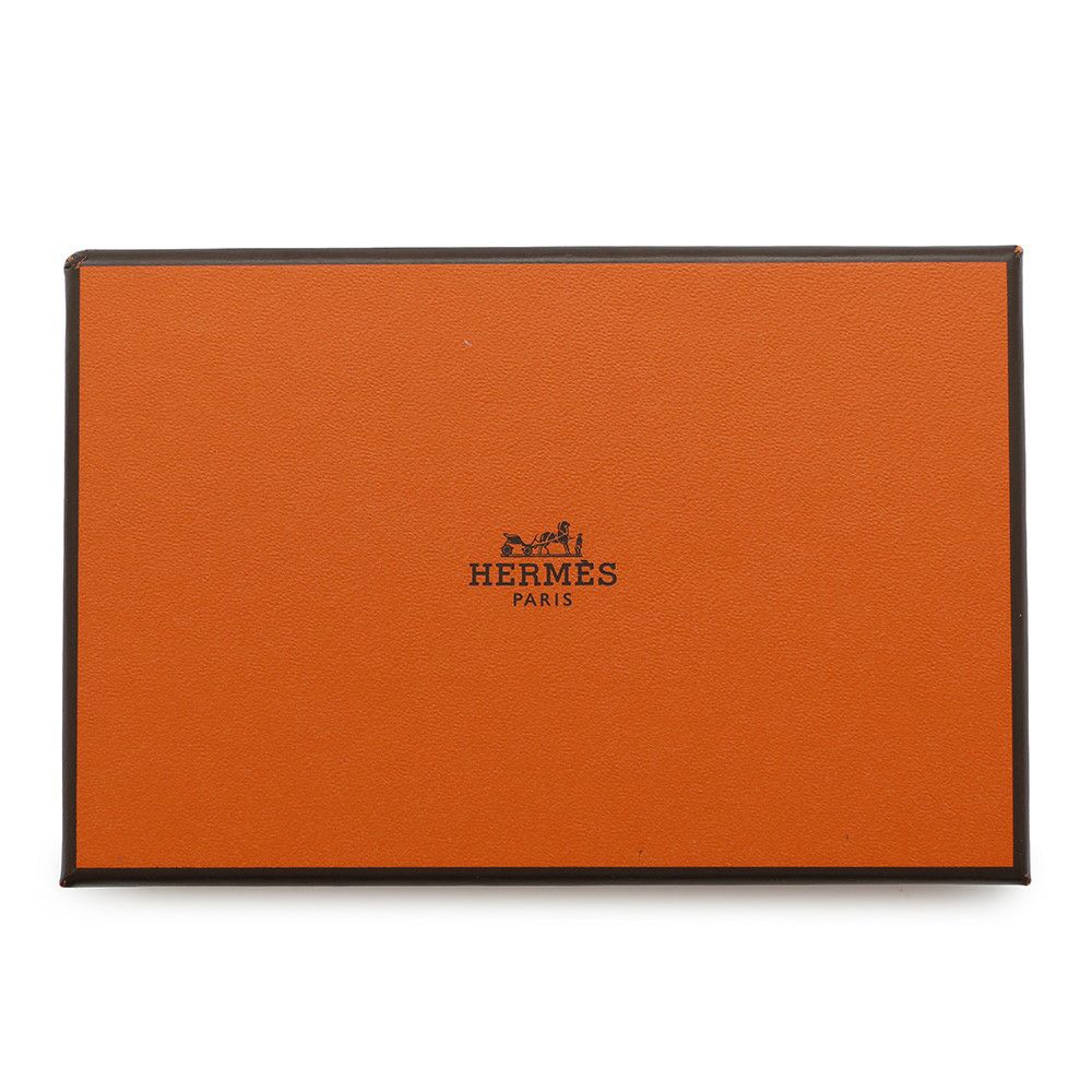 エルメス カードケース カルヴィ ヴェールアマンド エバーカラー B刻印 HERMES 名刺入れ