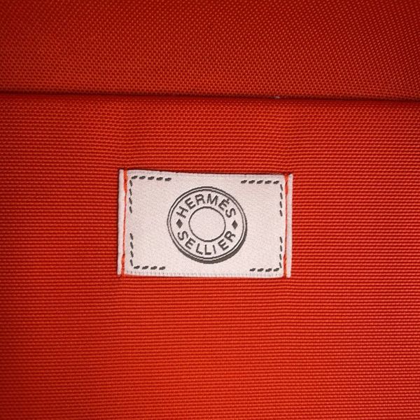 エルメス 犬用キャリーバッグ フォーヴ/フー/シルバー金具 トワルアッシュ U刻印 HERMES ドッグ