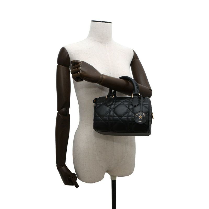 クリスチャン・ディオール ハンドバッグ グルーヴ 20 マクロカナージュ スモール M1364UBOL_M900 2way 黒