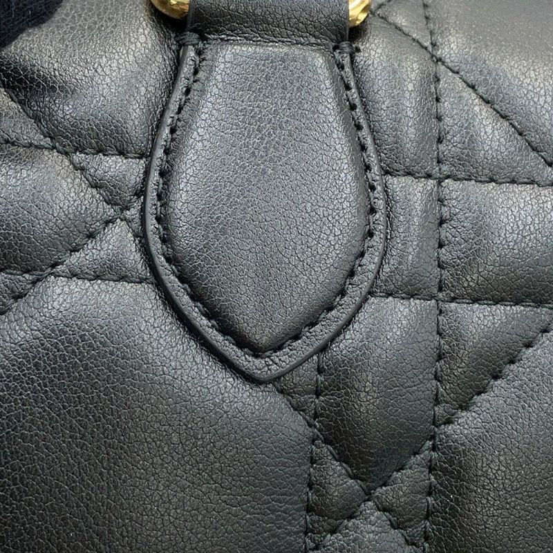 クリスチャン・ディオール ハンドバッグ グルーヴ 20 マクロカナージュ スモール M1364UBOL_M900 2way 黒