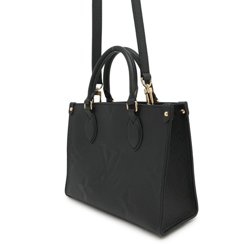 ルイヴィトン ハンドバッグ モノグラム・アンプラント オンザゴーPM M45653 黒 ブラック 2way