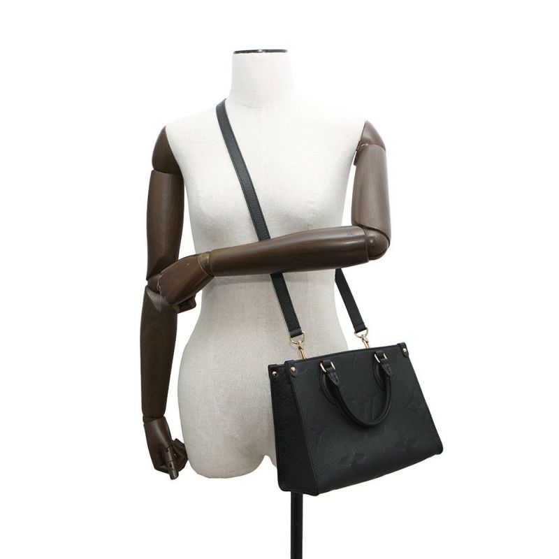 ルイヴィトン ハンドバッグ モノグラム・アンプラント オンザゴーPM M45653 黒 ブラック 2way