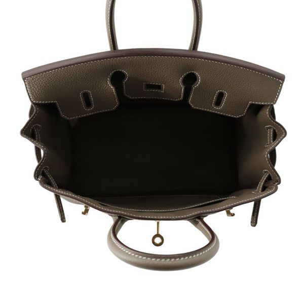 エルメス バーキン25 エトゥープ/ゴールド金具 トゴ B刻印 HERMES Birkin ハンドバッグ