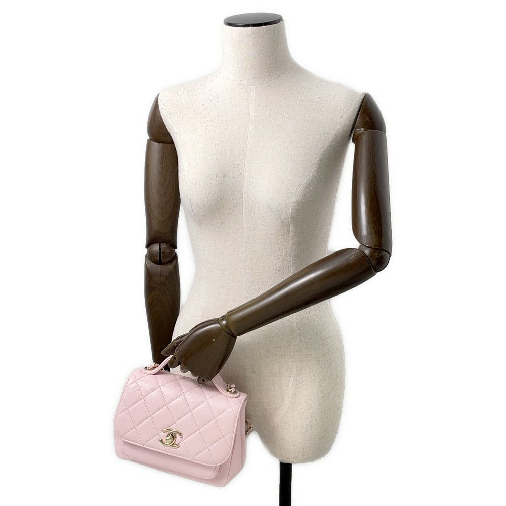 シャネル ハンドバッグ マトラッセ ココマーク アフィニティ キャビアスキン A93749 2wayチェーンショルダーバッグ