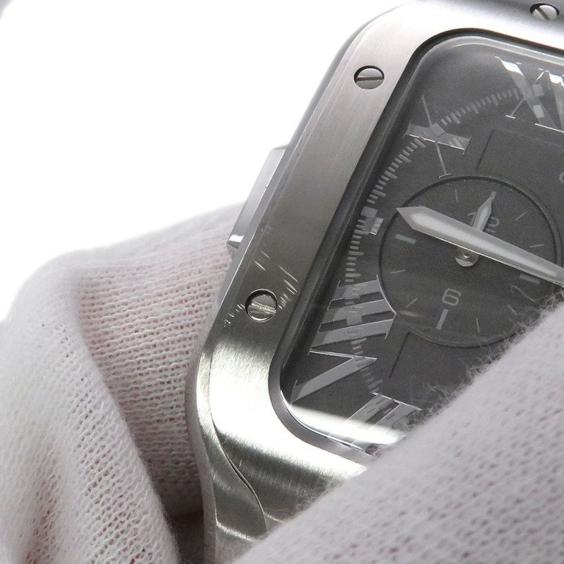 カルティエ サントス ドゥ カルティエ クロノグラフ XL 日本限定220本 WSSA0078 Cartier 腕時計 グレー文字盤