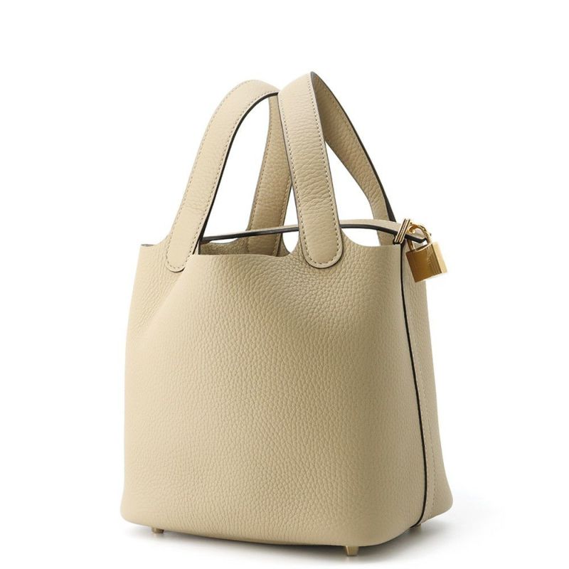 エルメス ハンドバッグ ピコタンロックPM トレンチ/ゴールド金具 トリヨンクレマンス K刻印 HERMES トートバッグ