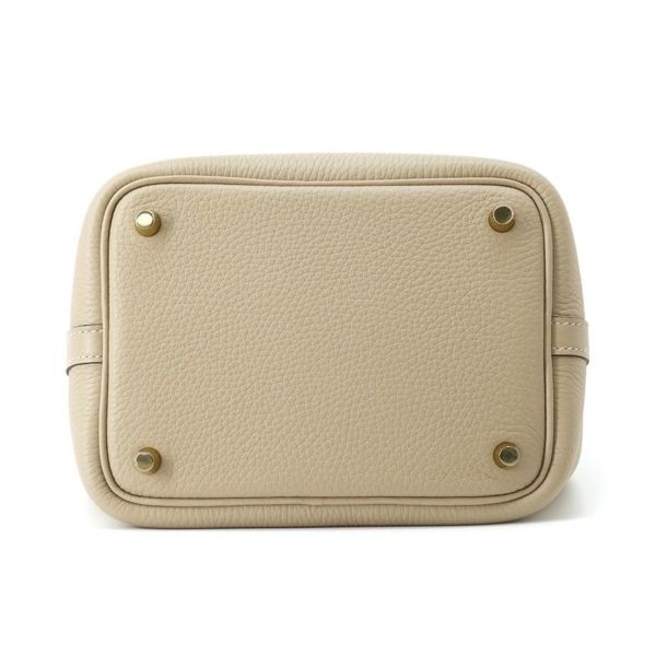 エルメス ハンドバッグ ピコタンロックPM トレンチ/ゴールド金具 トリヨンクレマンス K刻印 HERMES トートバッグ