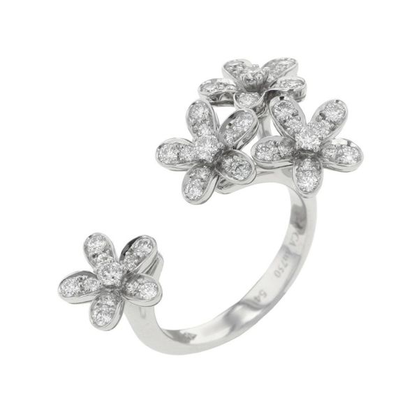 ヴァンクリーフ&アーペル リング ソクラテス アントレ レ ドア リング ダイヤモンド 44P 0.88ct K18WG サイズ54 VCARB14500 指輪