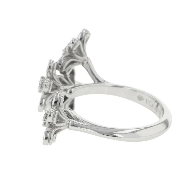 ヴァンクリーフ&アーペル リング ソクラテス アントレ レ ドア リング ダイヤモンド 44P 0.88ct K18WG サイズ54 VCARB14500 指輪