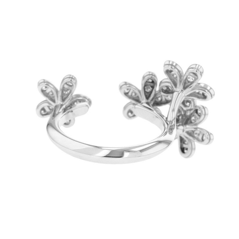 ヴァンクリーフ&アーペル リング ソクラテス アントレ レ ドア リング ダイヤモンド 44P 0.88ct K18WG サイズ54 VCARB14500 指輪