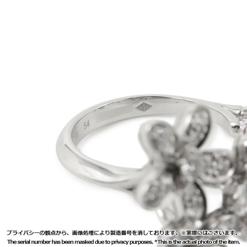 ヴァンクリーフ&アーペル リング ソクラテス アントレ レ ドア リング ダイヤモンド 44P 0.88ct K18WG サイズ54 VCARB14500 指輪