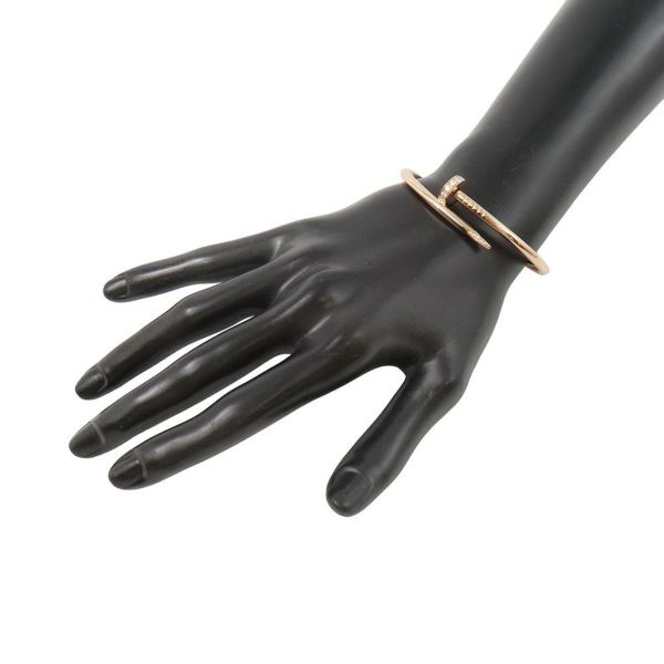 カルティエ ブレスレット ジュスト アン クル ブレスレット クラシックモデル 新型 ダイヤ 32P 計0.58ct K18PG サイズ16 B6048516