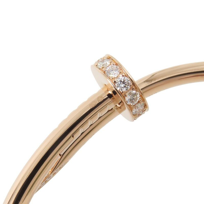 カルティエ ブレスレット ジュスト アン クル ブレスレット クラシックモデル 新型 ダイヤ 32P 計0.58ct K18PG サイズ16 B6048516