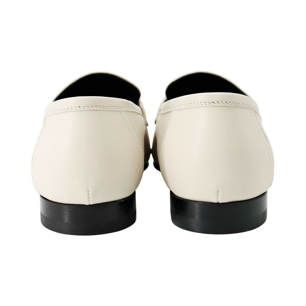 エルメス モカシン パリ レザー アイボリー/シャンパンゴールド金具 レディースサイ38 1/2 HERMES 靴 ローファー