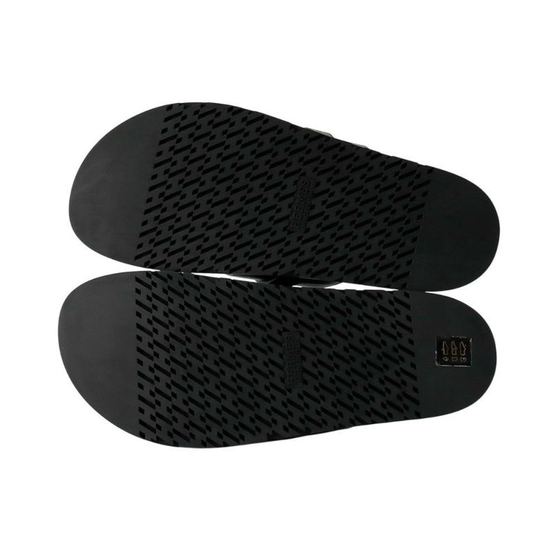 エルメス サンダル ジャクソン ブラック/ブラック金具 カーフレザー メンズサイズ41 HERMES 靴 黒