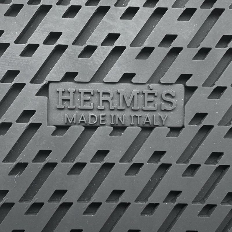 エルメス サンダル ジャクソン ブラック/ブラック金具 カーフレザー メンズサイズ41 HERMES 靴 黒