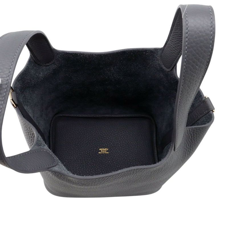 エルメス ハンドバッグ ピコタンロックPM アルドワーズ/シャンパンゴールド金具 トリヨンクレマンス K刻印 HERMES トートバッグ