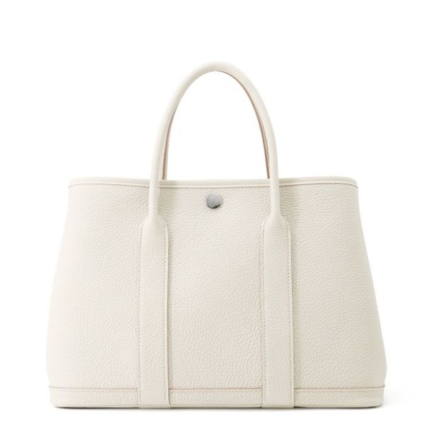 エルメス トートバッグ ガーデンパーティTPM べトン/シルバー金具 ネゴンダ W刻印