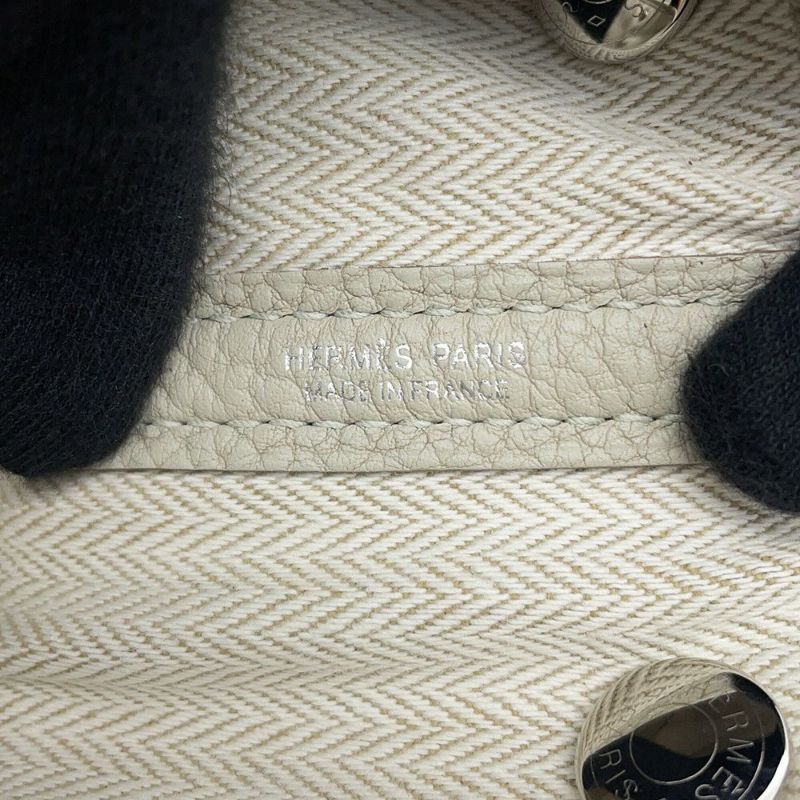 エルメス トートバッグ ガーデンパーティTPM べトン/シルバー金具 ネゴンダ W刻印