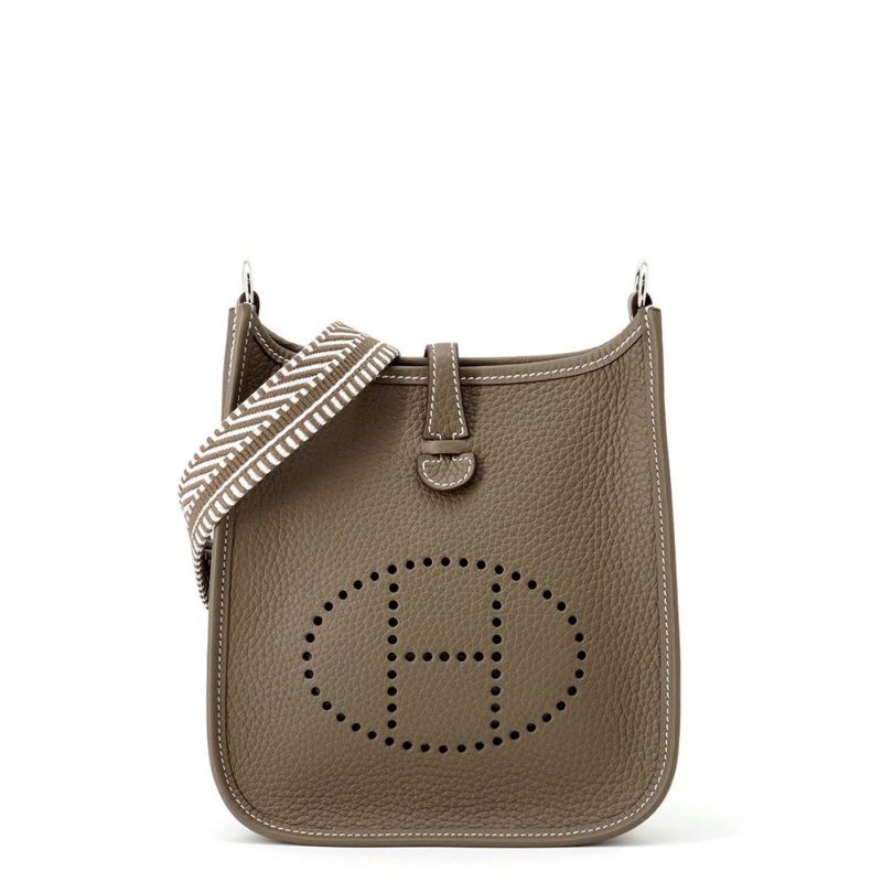 エルメス エブリンTPM アマゾン サングル ジグザグ エトゥープ/シルバー金具 トリヨンクレマンス W刻印