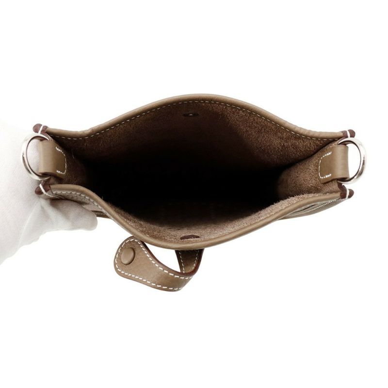 エルメス エブリンTPM アマゾン サングル ジグザグ エトゥープ/シルバー金具 トリヨンクレマンス W刻印