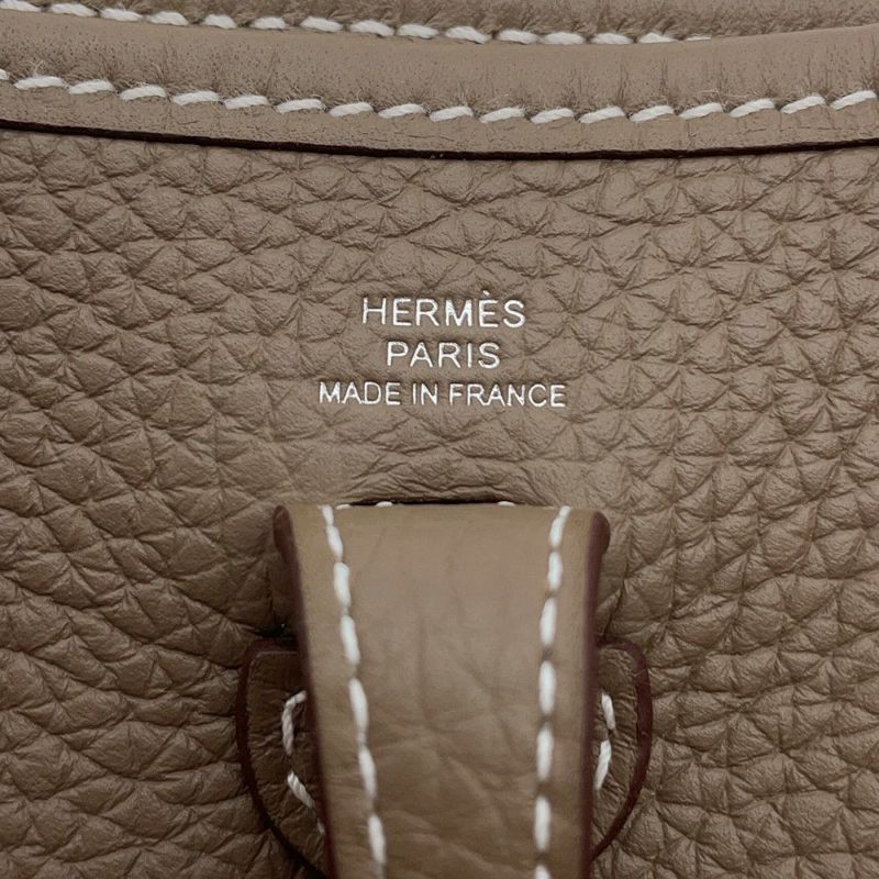 エルメス エブリンTPM アマゾン サングル ジグザグ エトゥープ/シルバー金具 トリヨンクレマンス W刻印