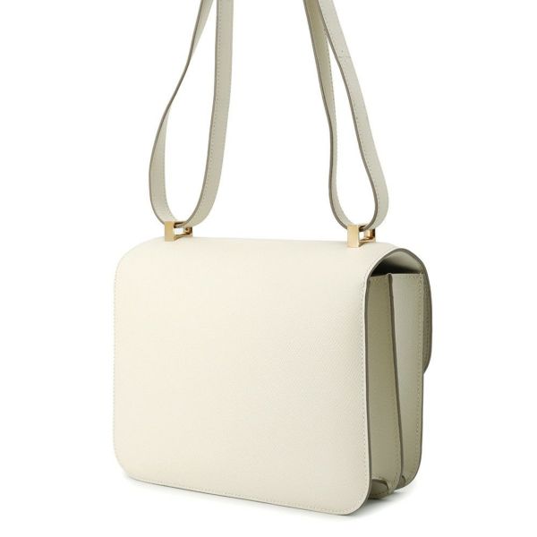 エルメス ショルダーバッグ コンスタンス3 24 クレ/ピンクゴールド金具 エプソン D刻印 HERMES Constance