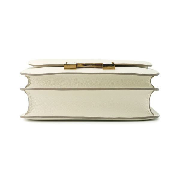 エルメス ショルダーバッグ コンスタンス3 24 クレ/ピンクゴールド金具 エプソン D刻印 HERMES Constance
