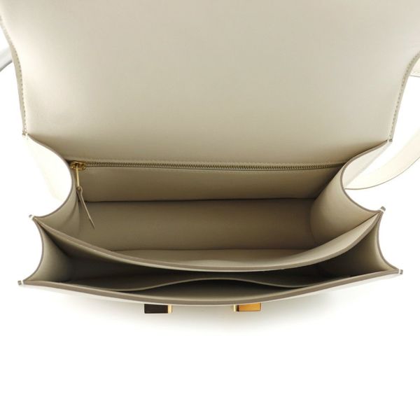 エルメス ショルダーバッグ コンスタンス3 24 クレ/ピンクゴールド金具 エプソン D刻印 HERMES Constance