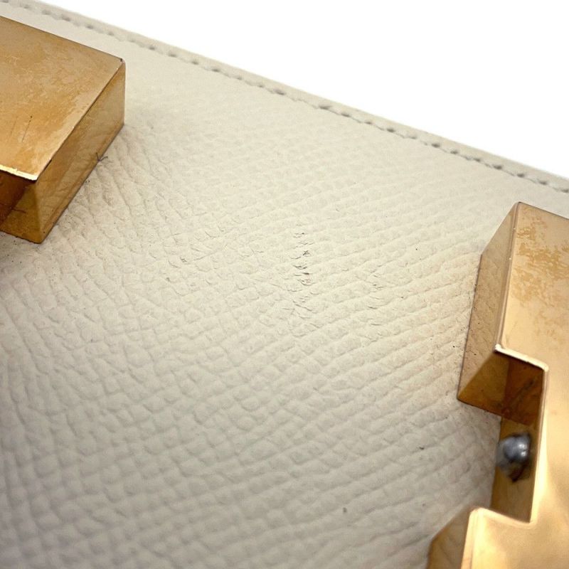 エルメス ショルダーバッグ コンスタンス3 24 クレ/ピンクゴールド金具 エプソン D刻印 HERMES Constance