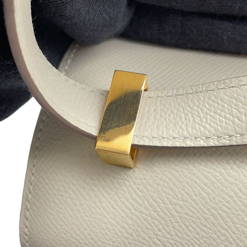 エルメス ショルダーバッグ コンスタンス3 24 クレ/ピンクゴールド金具 エプソン D刻印 HERMES Constance