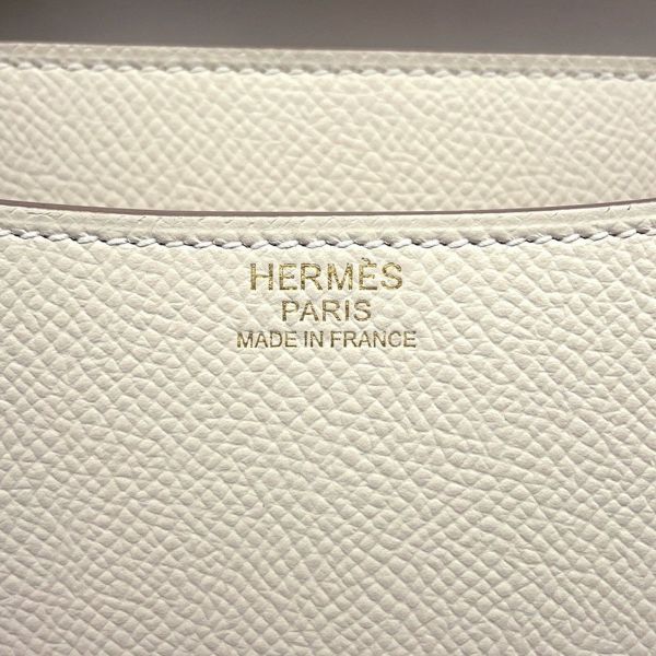 エルメス ショルダーバッグ コンスタンス3 24 クレ/ピンクゴールド金具 エプソン D刻印 HERMES Constance