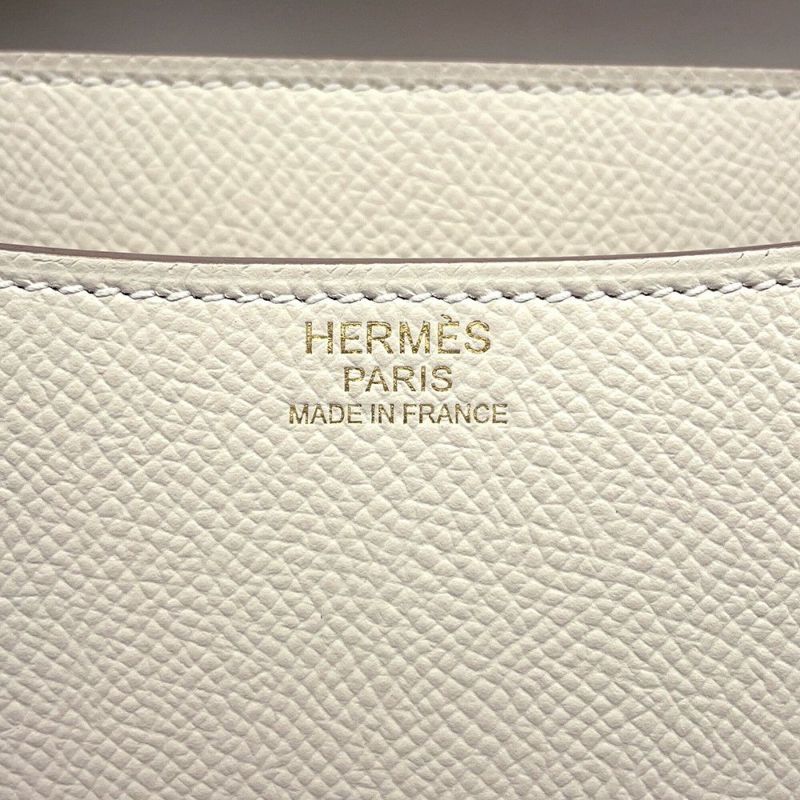 エルメス ショルダーバッグ コンスタンス3 24 クレ/ピンクゴールド金具 エプソン D刻印 HERMES Constance