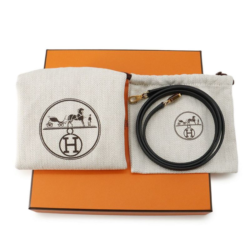 エルメス ハンドバッグ ミニケリー2 外縫い ブラック/ゴールド金具 エプソン K刻印 HERMES Kelly 2wayバッグ 黒