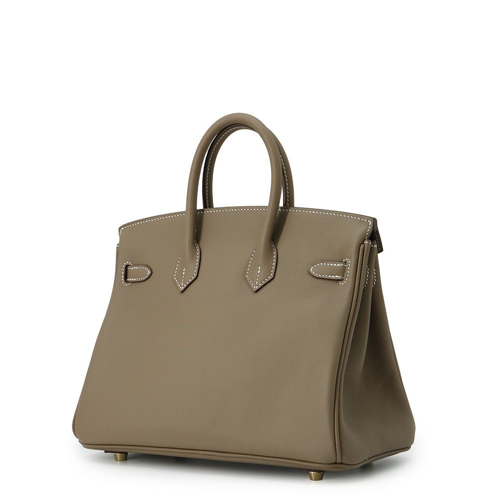 エルメス バーキン25 エトゥープ/ゴールド金具 スイフト B刻印 HERMES Birkin ハンドバッグ