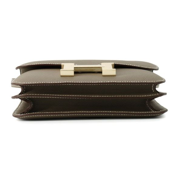 エルメス ミニ コンスタンス3 ミロワール エトゥープ/マットゴールド金具 エプソン K刻印 HERMES Constance