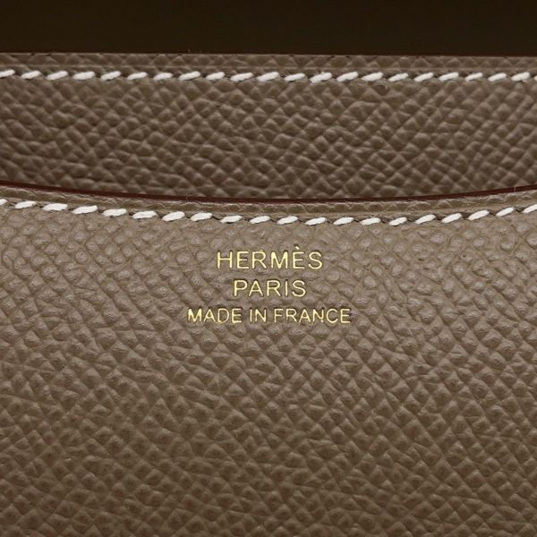 エルメス ミニ コンスタンス3 ミロワール エトゥープ/マットゴールド金具 エプソン K刻印 HERMES Constance