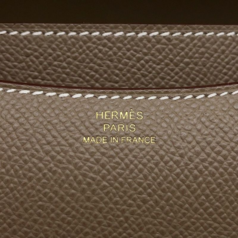 エルメス ミニ コンスタンス3 ミロワール エトゥープ/マットゴールド金具 エプソン K刻印 HERMES Constance