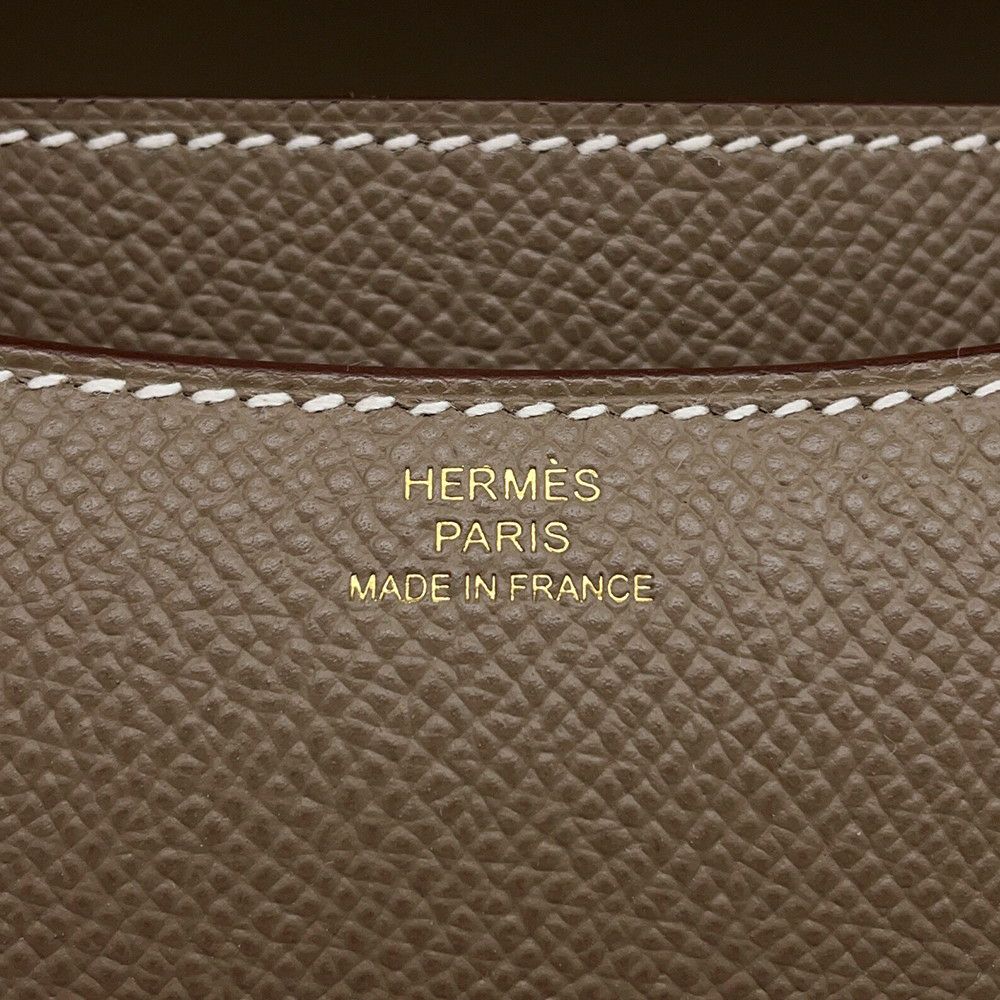 エルメス ミニ コンスタンス3 ミロワール エトゥープ/マットゴールド金具 エプソン K刻印 HERMES Constance