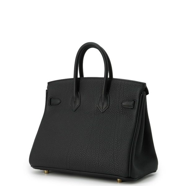 エルメス バーキン25 ブラック/ゴールド金具 トゴ K刻印 HERMES Birkin ハンドバッグ 黒