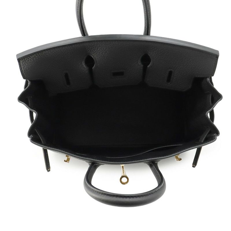 エルメス バーキン25 ブラック/ゴールド金具 トゴ K刻印 HERMES Birkin ハンドバッグ 黒