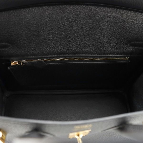 エルメス バーキン25 ブラック/ゴールド金具 トゴ K刻印 HERMES Birkin ハンドバッグ 黒